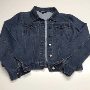 CHADWICKS of BOSTON Womens Medium Blue Jean Jacket